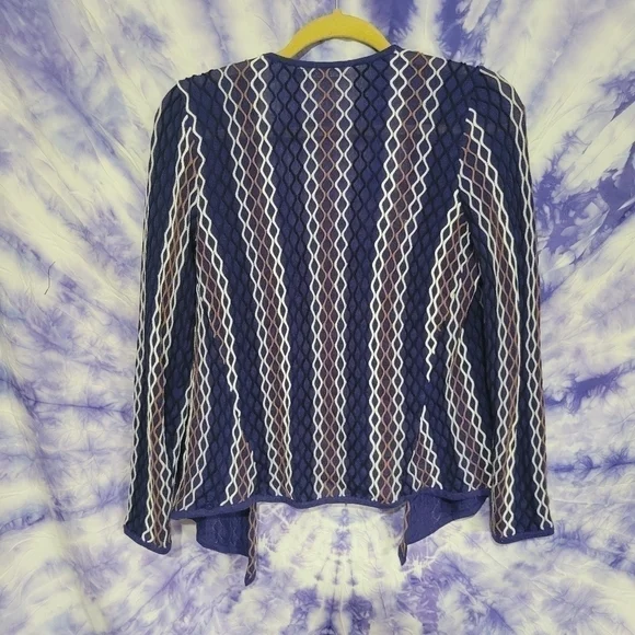 NIC+ZOE Women's Rare Raised Convertible Draped Linen Cardigan Sweater Size XL